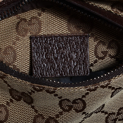 Gucci Monogram Web Belt Bag Dark Brown 5 of 7