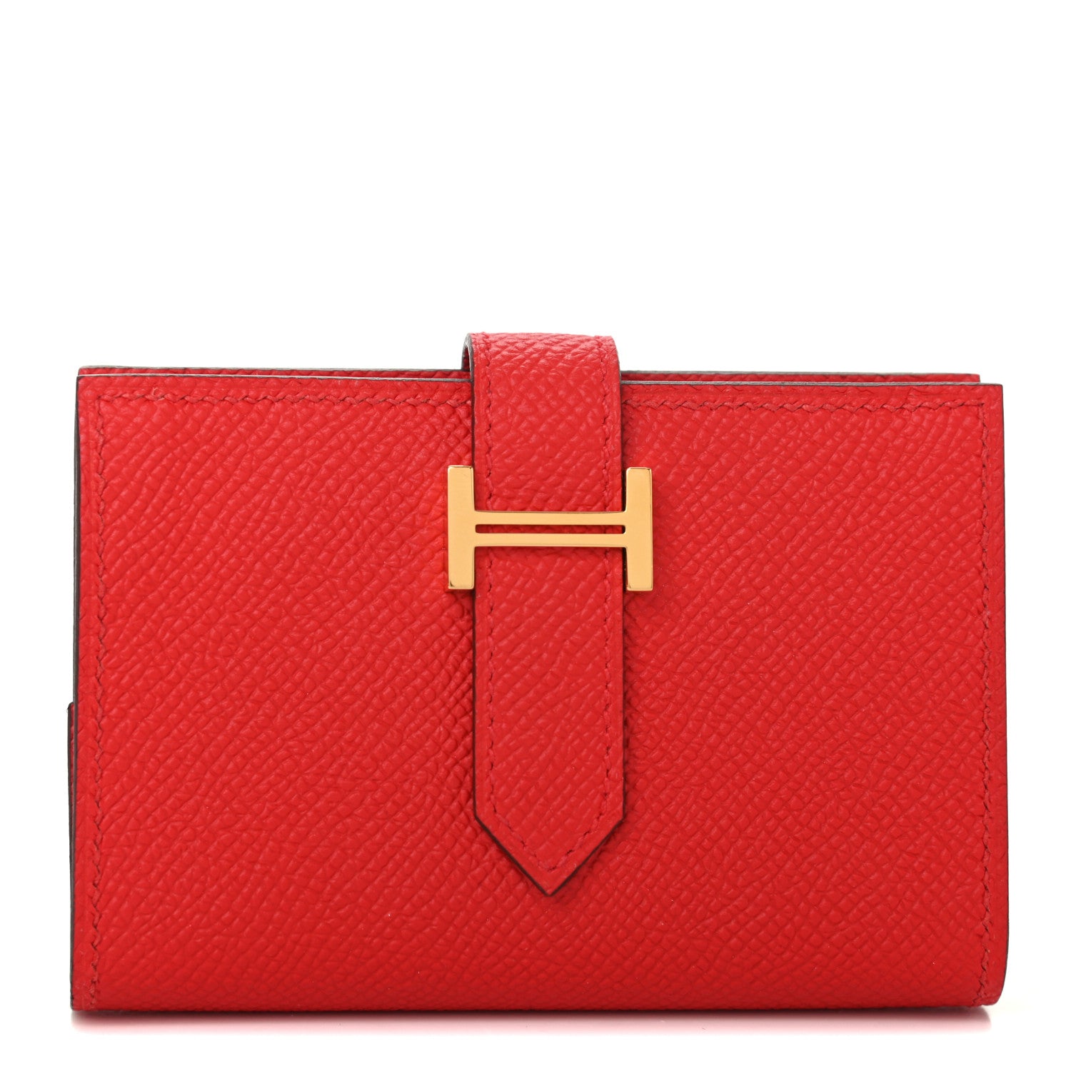 Hermes Epsom Mini Bearn Wallet Rouge De Coeur 1 of 6