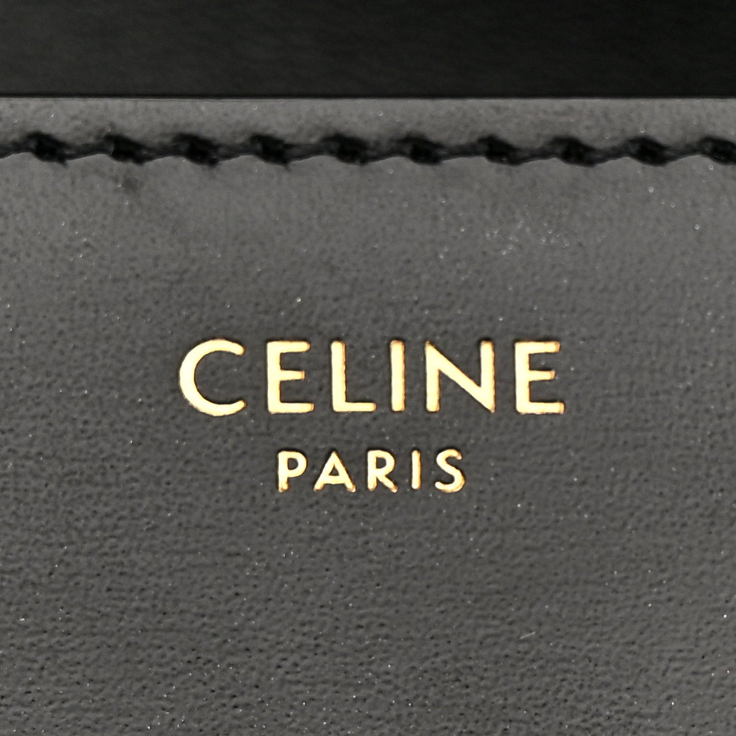 Shiny Calfskin Triomphe Shoulder Bag Black