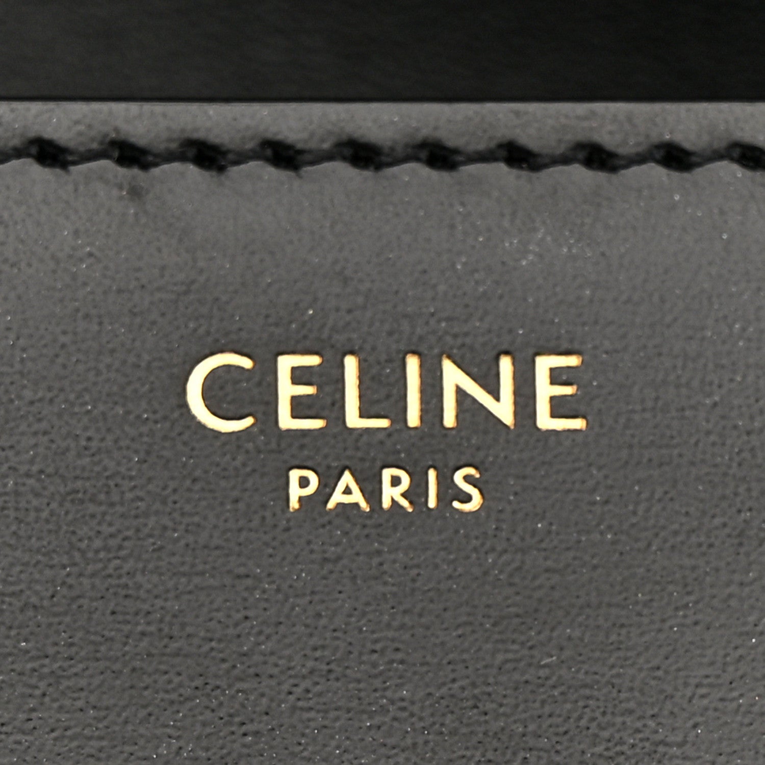 Celine Shiny Calfskin Triomphe Shoulder Bag Black 6 of 12