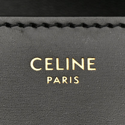 Celine Shiny Calfskin Triomphe Shoulder Bag Black 6 of 12