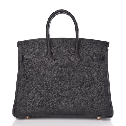Hermes Togo Birkin 25 Black 4 of 37