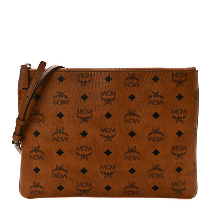 MCM Visetos Original Medium Pouch Cognac 1 of 9