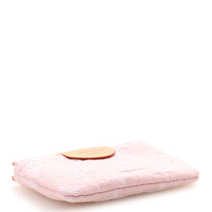 Louis Vuitton Monogram Denim Key Pouch Washed Pink 4 of 7