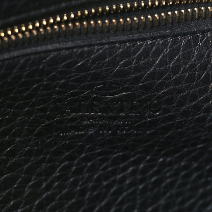 Valentino Garavani Pebbled Calfskin Small Rockstud Flip-Lock Messenger Bag Black 6 of 8