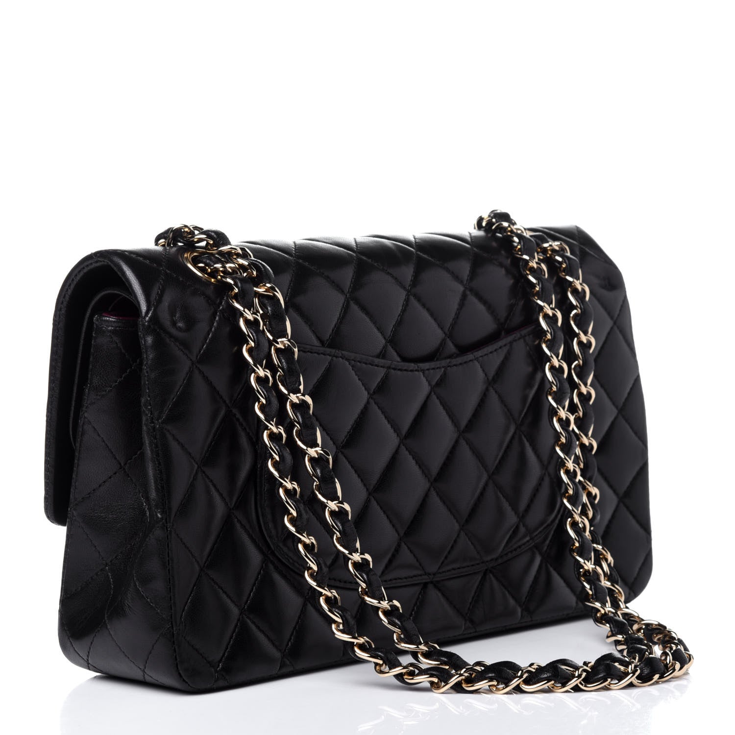 Chanel Lambskin Quilted Medium Double Flap Black 3 of 11