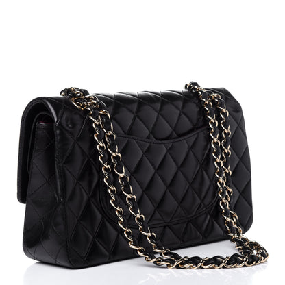 Chanel Lambskin Quilted Medium Double Flap Black 3 of 11