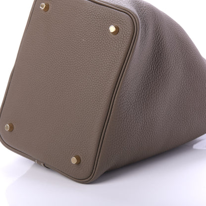 Hermes Taurillon Clemence Picotin Lock 22 MM Etoupe 8 of 11