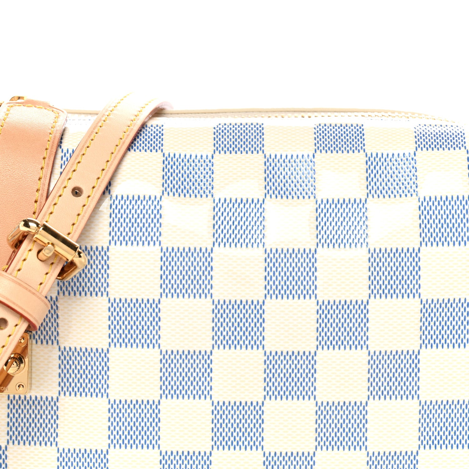 Louis Vuitton Damier Vernis Side Trunk MM Celeste Blue 7 of 10