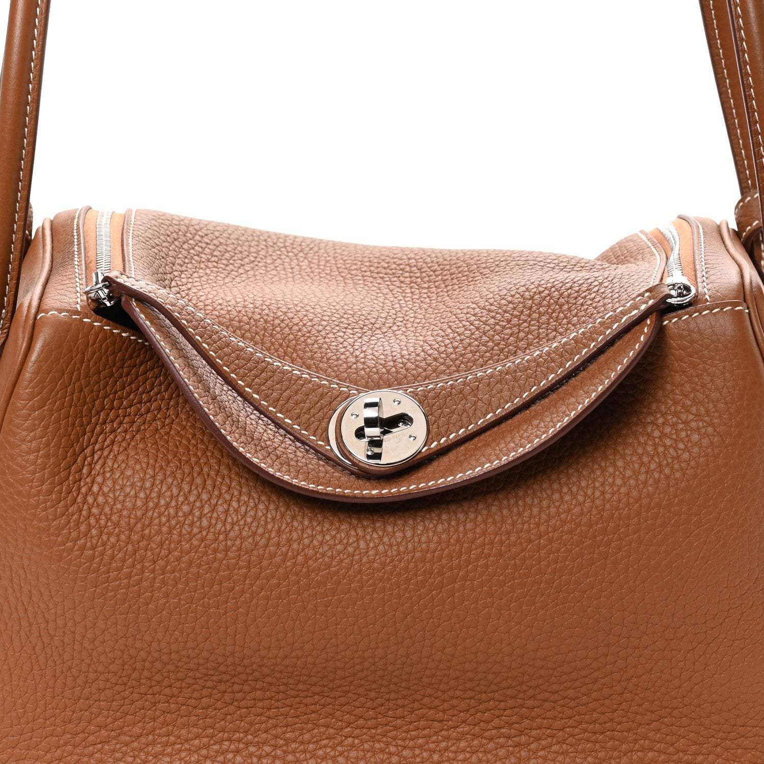 Hermes Taurillon Clemence Lindy 26 Gold 8 of 11