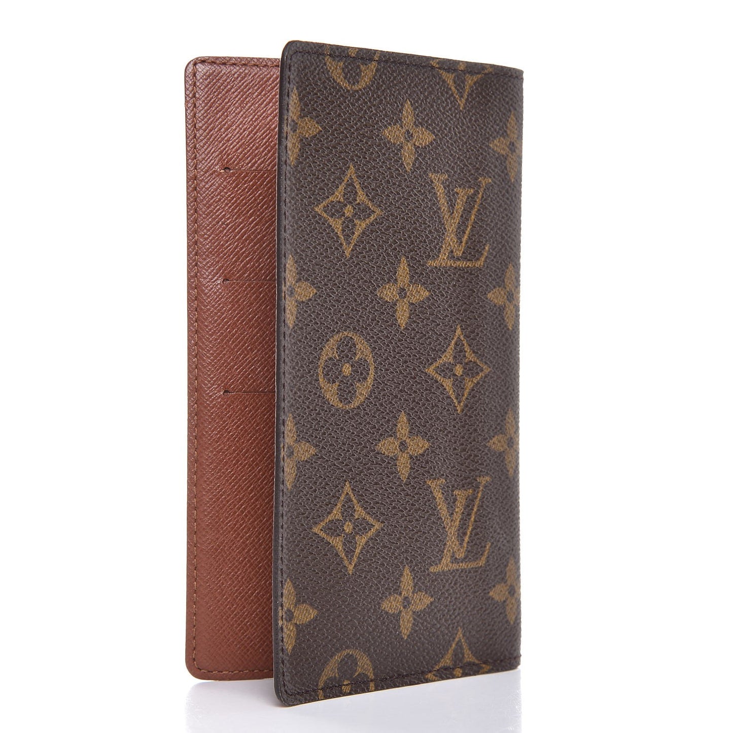 Monogram Checkbook Holder Wallet