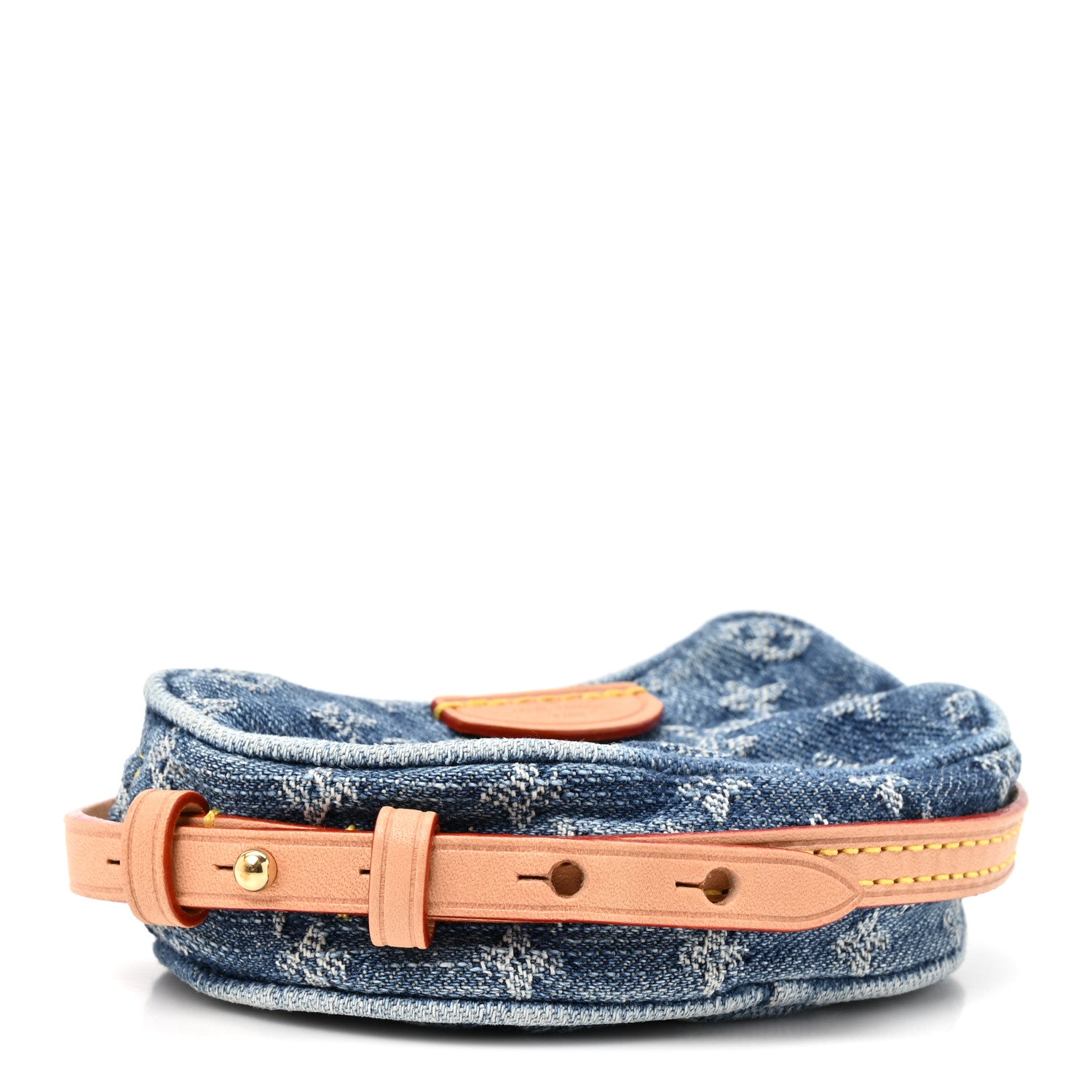 Louis Vuitton Monogram Denim Croissant Pochette Blue Blue 4 of 9