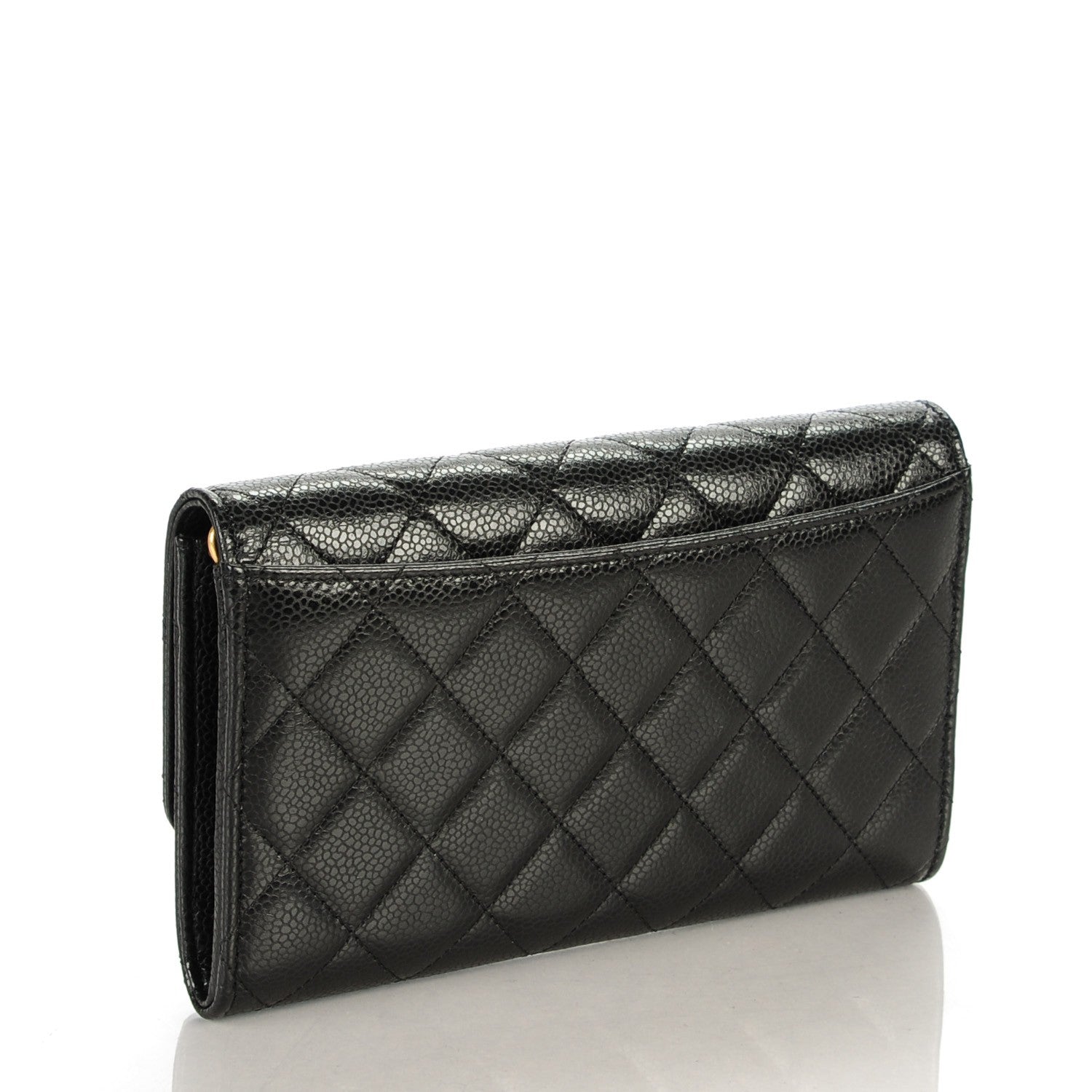 Chanel Caviar Quilted Wallet On Removable Chain Black 3 of 8
