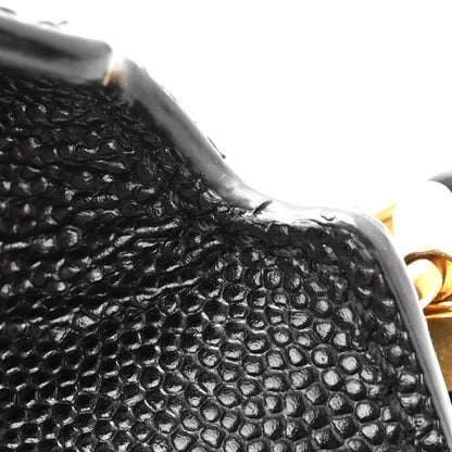 Saint Laurent SAINT LAURENT Grain De Poudre Monogram Cassandra Clasp Bag Black 13 of 14