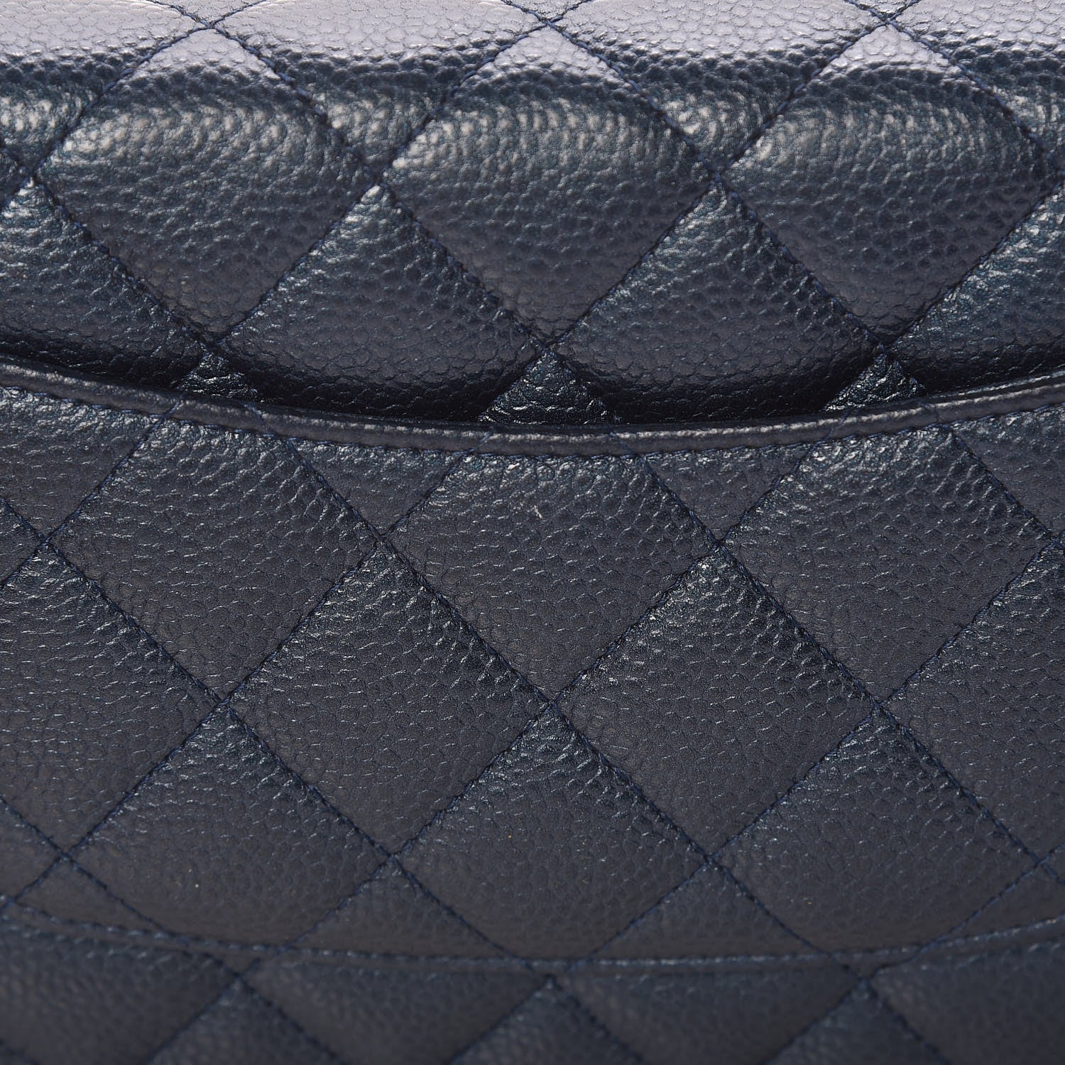 Chanel Iridescent Caviar Quilted Wallet On Chain WOC Blue 13 of 14