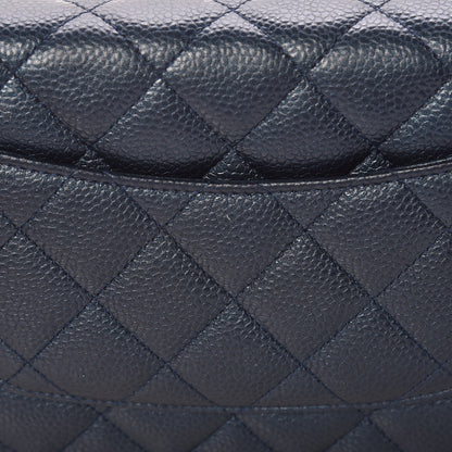 Chanel Iridescent Caviar Quilted Wallet On Chain WOC Blue 13 of 14