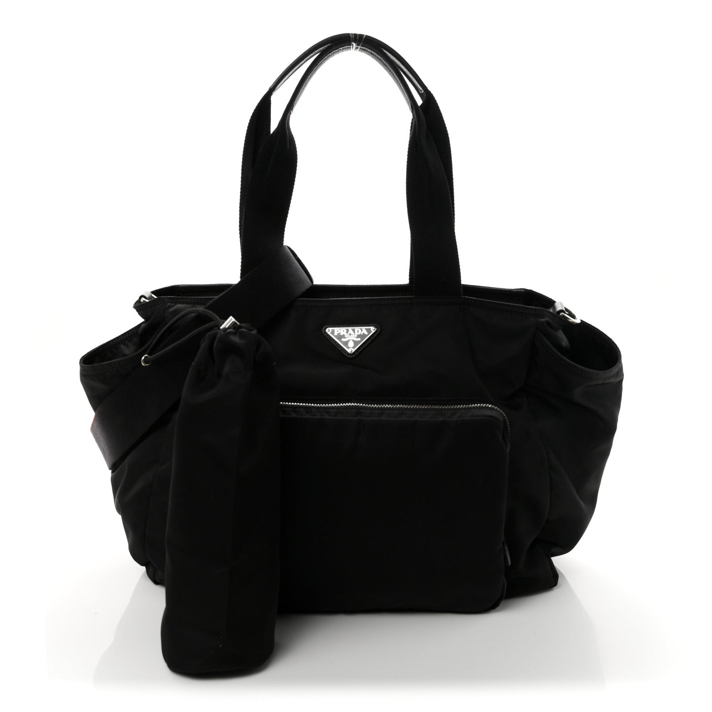 Tessuto Nylon Vela Diaper Bag Black