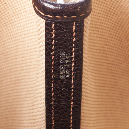 Hermes Toile Buffle Gala Garden Party Tote 49 GM Marron Fonce 7 of 7