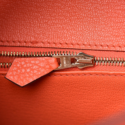 Hermes Togo Birkin 30 Orange Poppy 18 of 37