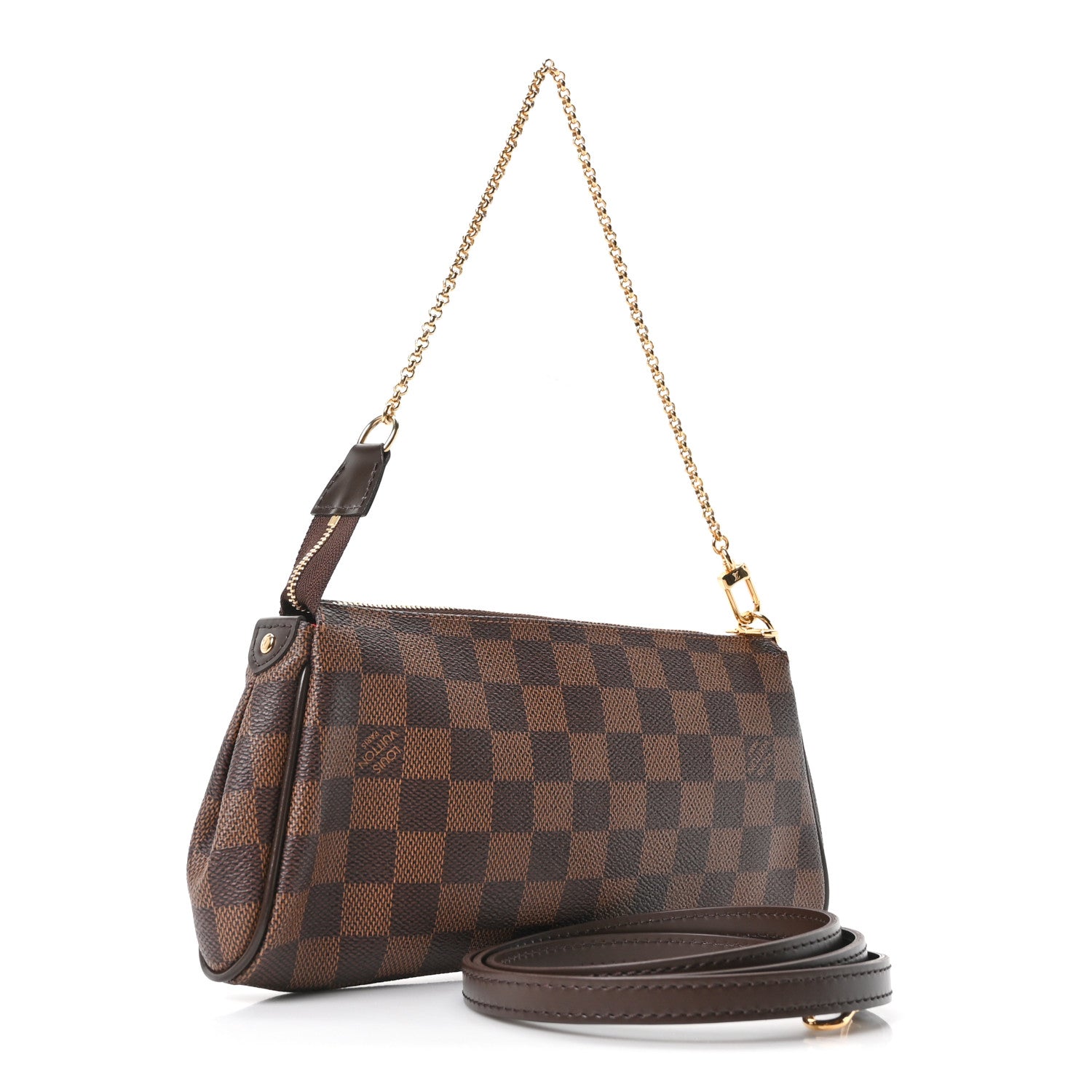 Louis Vuitton Damier Ebene Eva Clutch 3 of 9