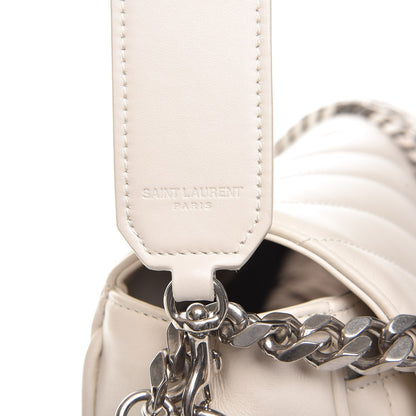 Saint Laurent Calfskin Y Quilted Monogram Loulou Shoulder Bag Porcellana 9 of 11