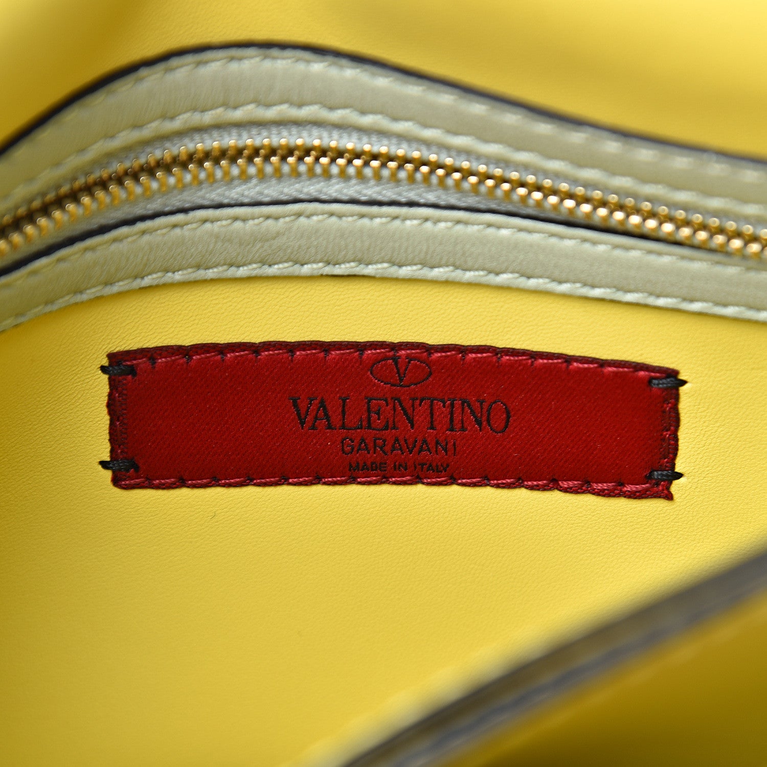 Valentino Garavani Nappa Watercolor Rockstud Wristlet Clutch Rose Green Yellow Sky 6 of 8