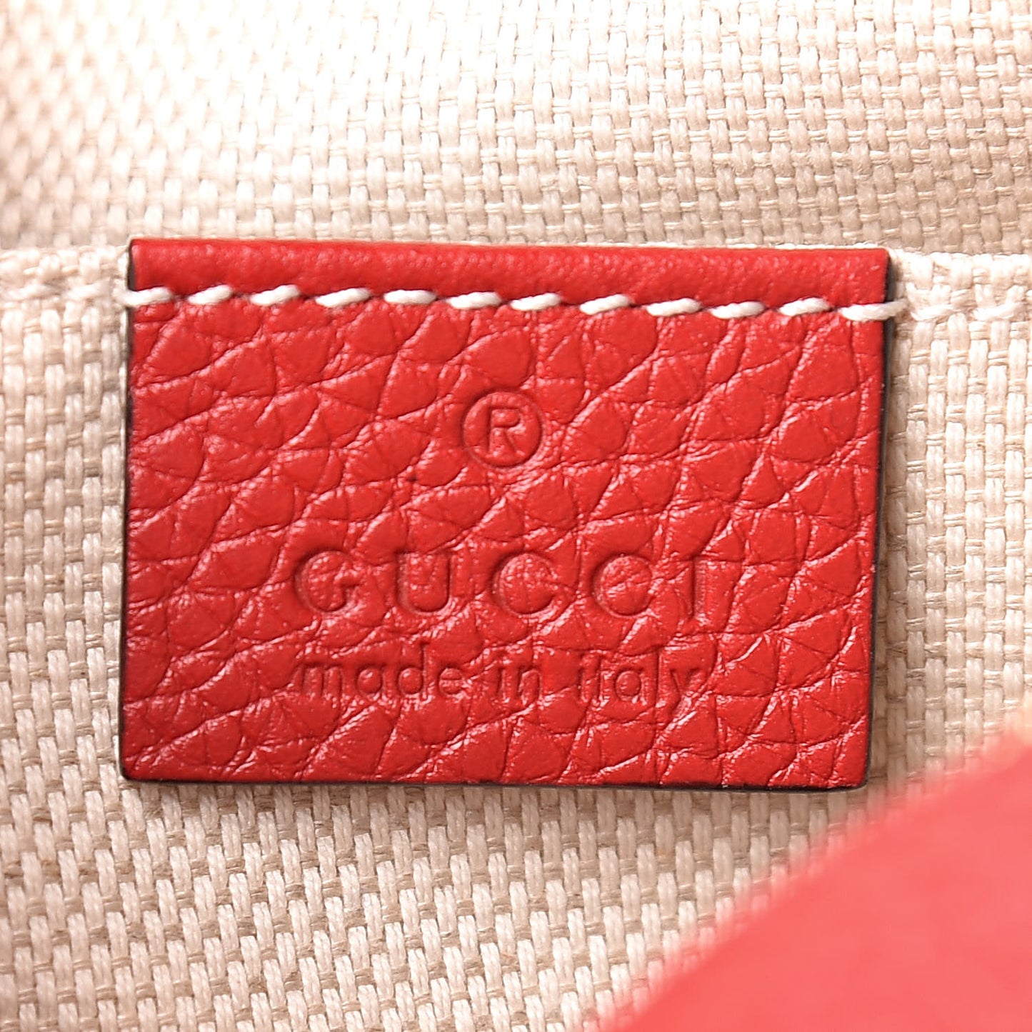 Pebbled Calfskin Small Soho Disco Bag Tabasco Red