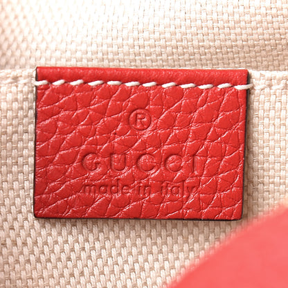 Gucci Pebbled Calfskin Small Soho Disco Bag Tabasco Red 8 of 10