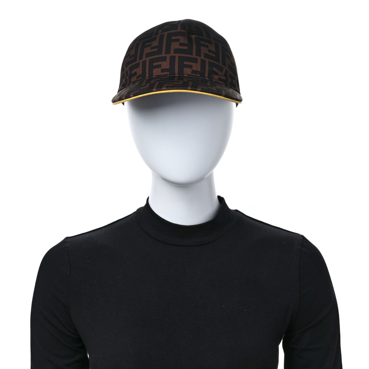 Fendi Canvas FF Reloaded Baseball Hat Tobacco Yellow 2 of 8
