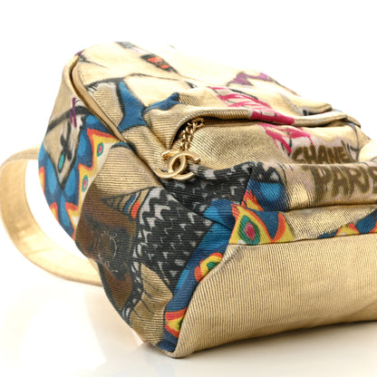 Chanel Graffiti Printed Canvas Street Spirit Backpack Multicolor 9 of 10