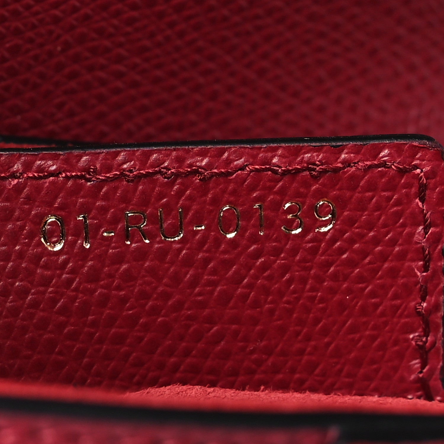 Christian Dior Grained Calfskin Saddle Bag Red 7 of 11