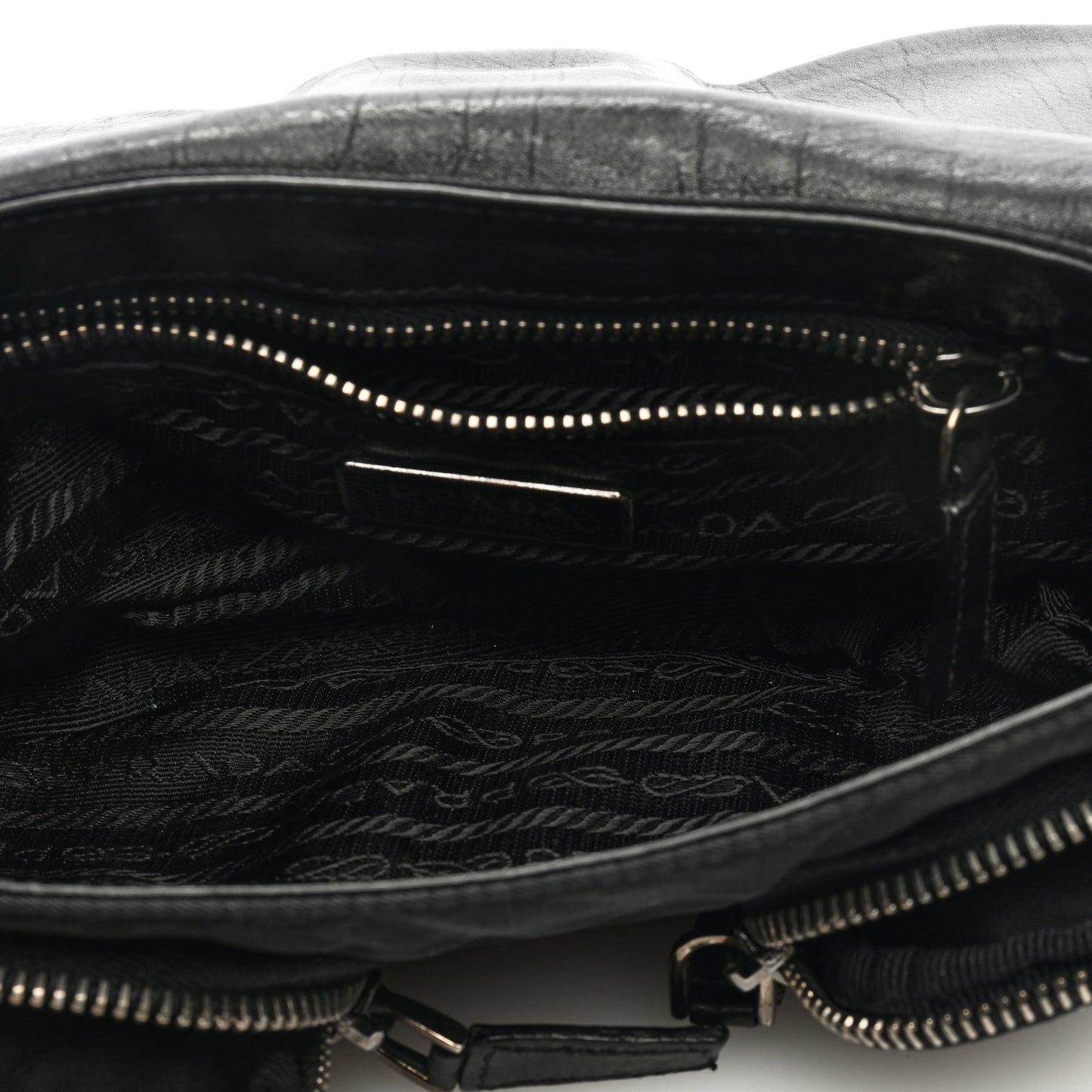 Soft Calfskin Buckle Shoulder Bag Black