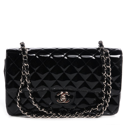 Chanel Patent Medium Double Flap Black 1 of 8