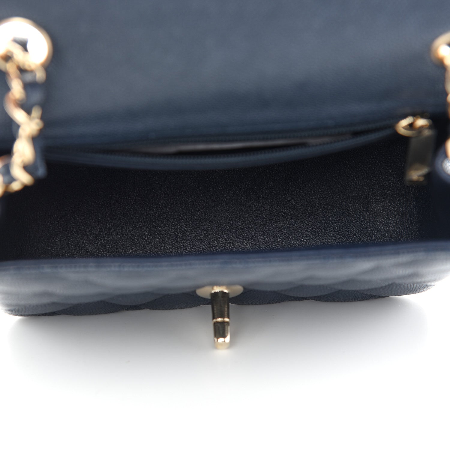 Chanel Caviar Quilted Mini Square Flap Navy 4 of 8