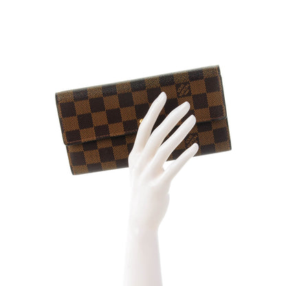Louis Vuitton Damier Ebene Sarah Wallet 2 of 7