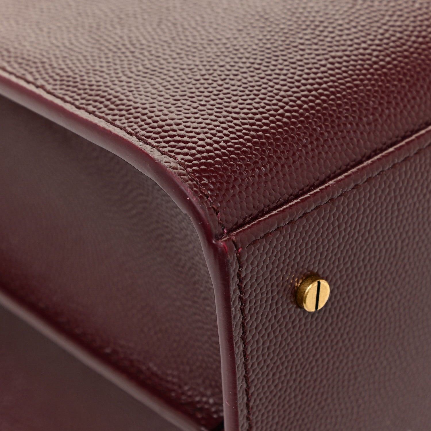 Saint Laurent Grain de Poudre Medium Classic Monogram Cassandra Top Handle Rouge Legion 14 of 19