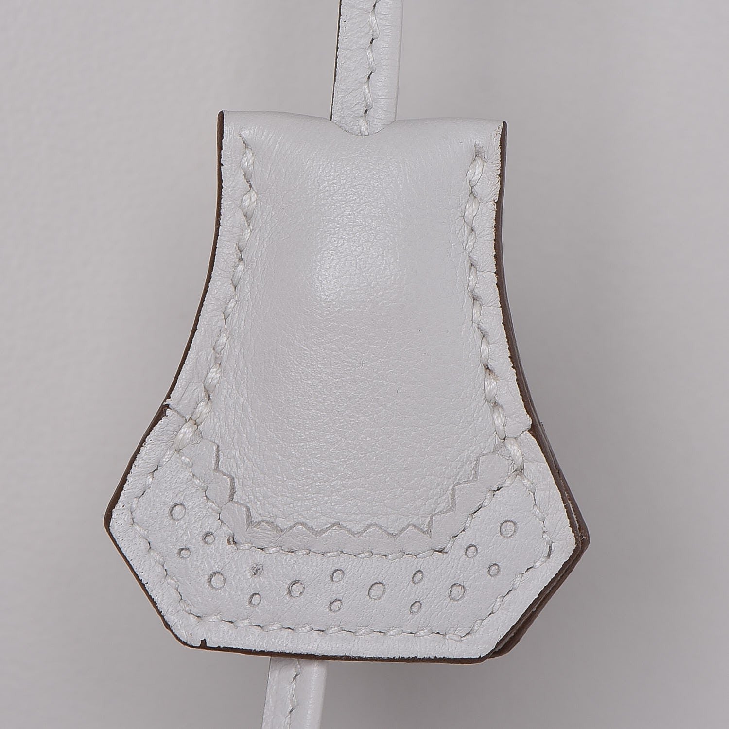 Hermes Swift Ghillies Birkin 35 White Gris Perle 32 of 34