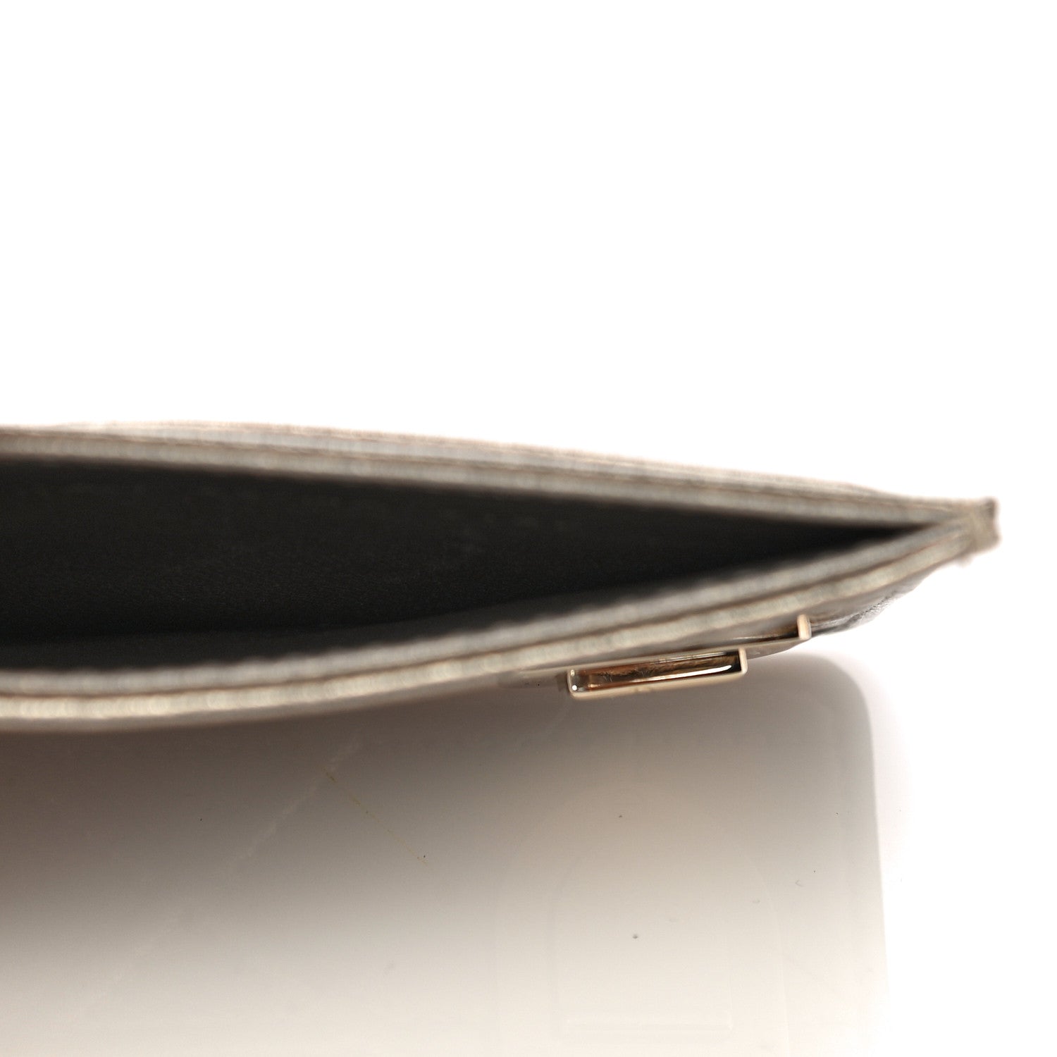 Christian Dior Metallic Grained Calfskin Cannage Diorama Card Holder Gold 5 of 11