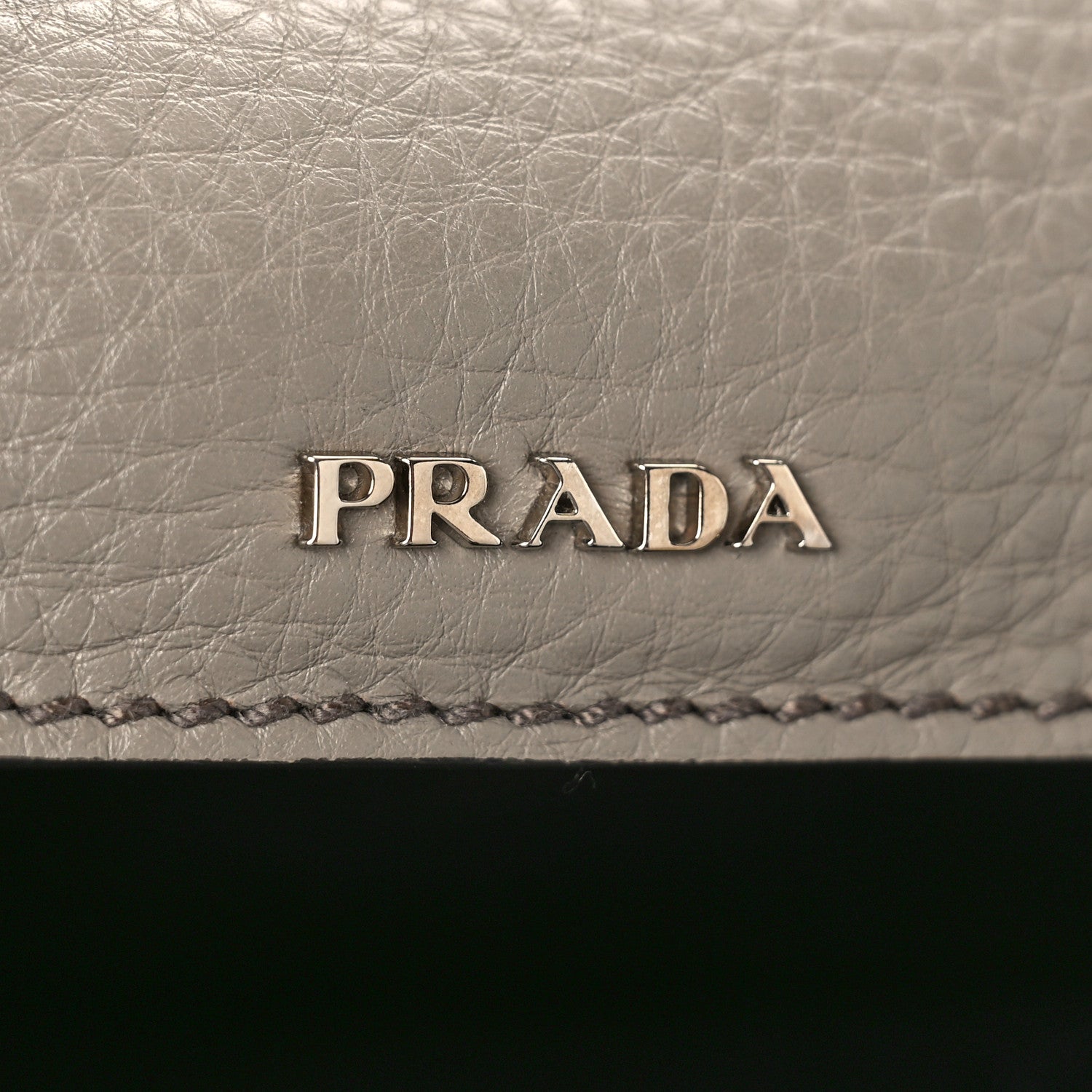Prada Vitello Daino Small Double Bag Argilla Black 6 of 8