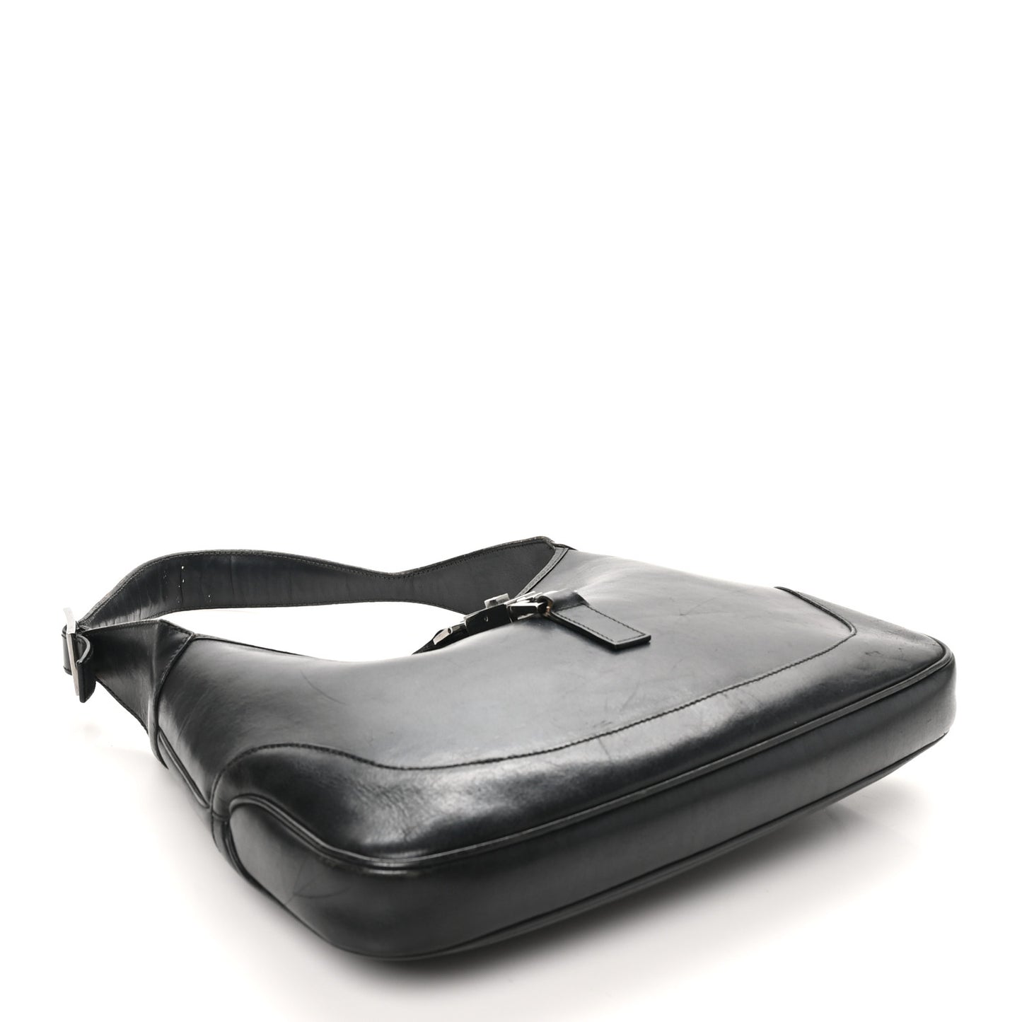 Calfskin Small Jackie O Hobo Black