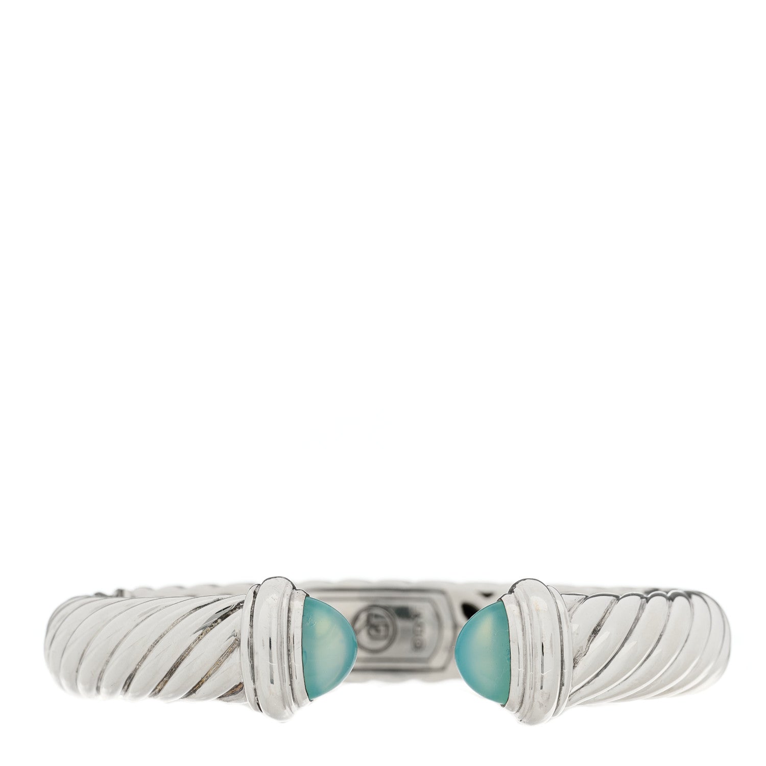 David Yurman Sterling Silver Chalcedony Waverly Bracelet 1 of 3