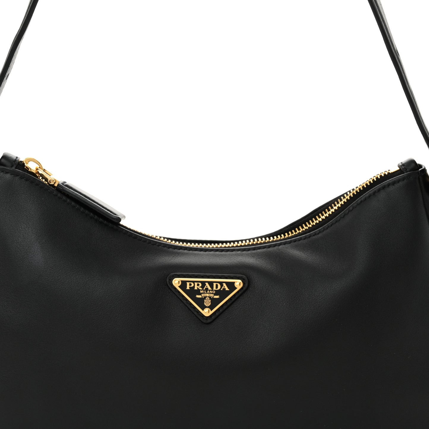 Soft Calfskin Medium Aimee Shoulder Bag Black
