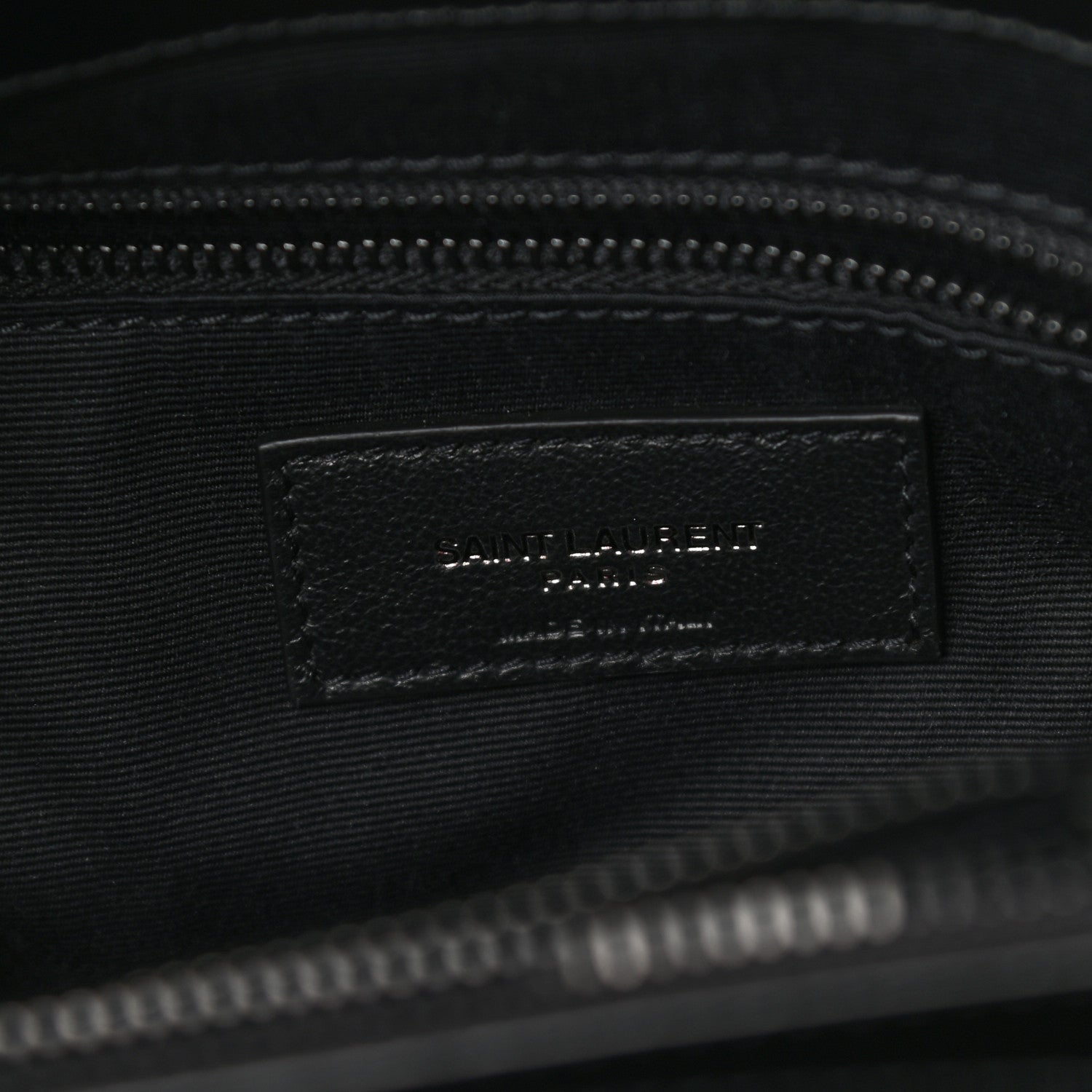 Saint Laurent Calfskin Y Quilted Monogram Medium Loulou Chain Satchel Black 6 of 9