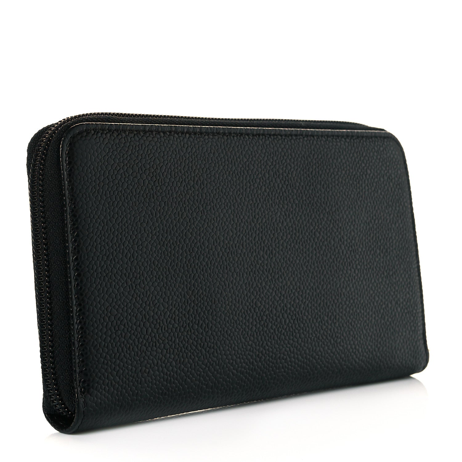 Chanel Caviar Large Timeless CC Zip Around Wallet Black 3 of 9