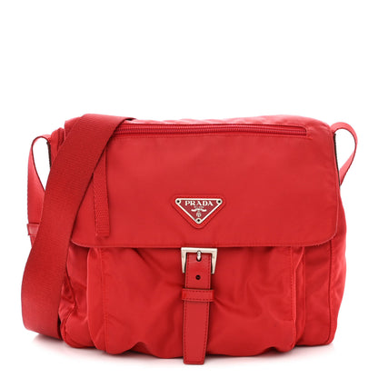 Prada Nylon Vela Sport Messenger Bag Rosso 1 of 13