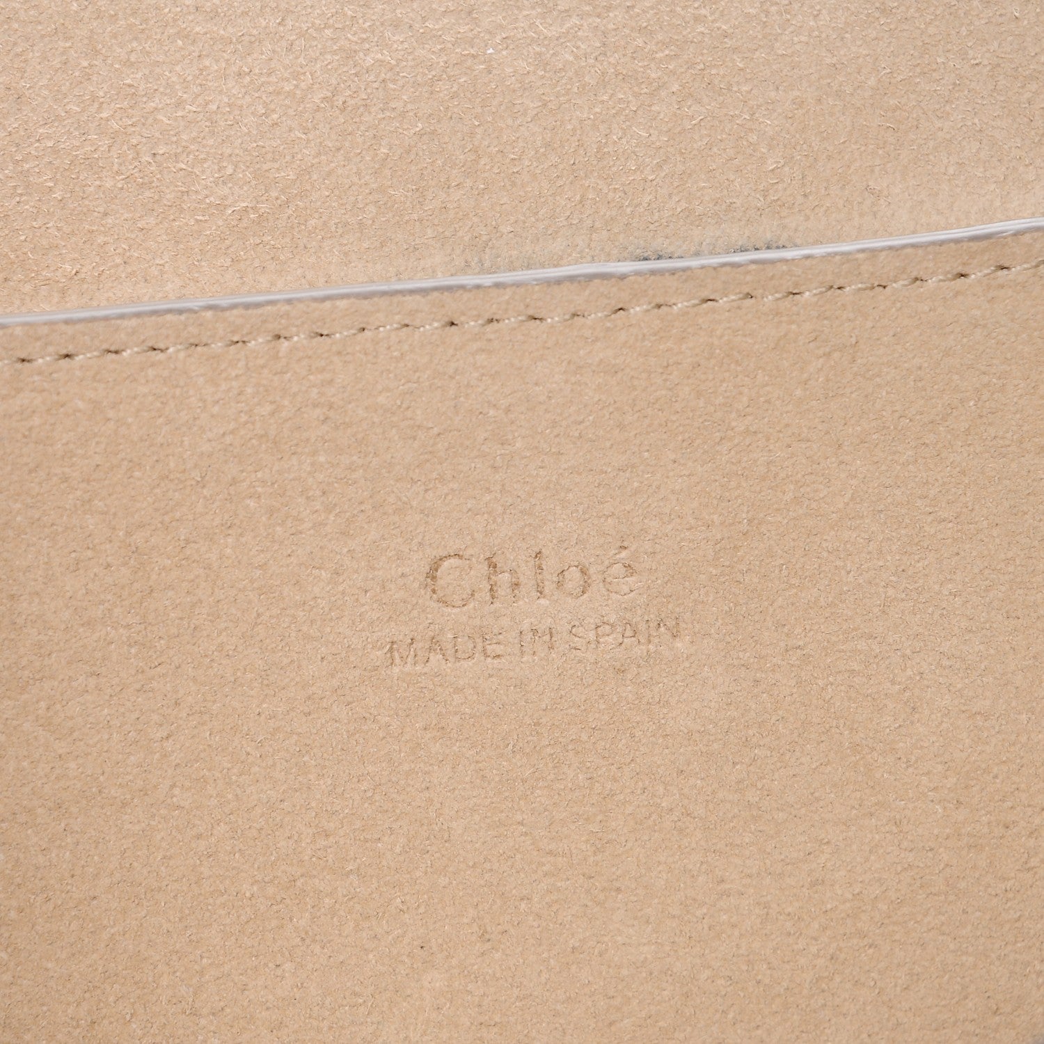 Chloe Suede Calfskin Faye Clutch Motty Grey 7 of 9