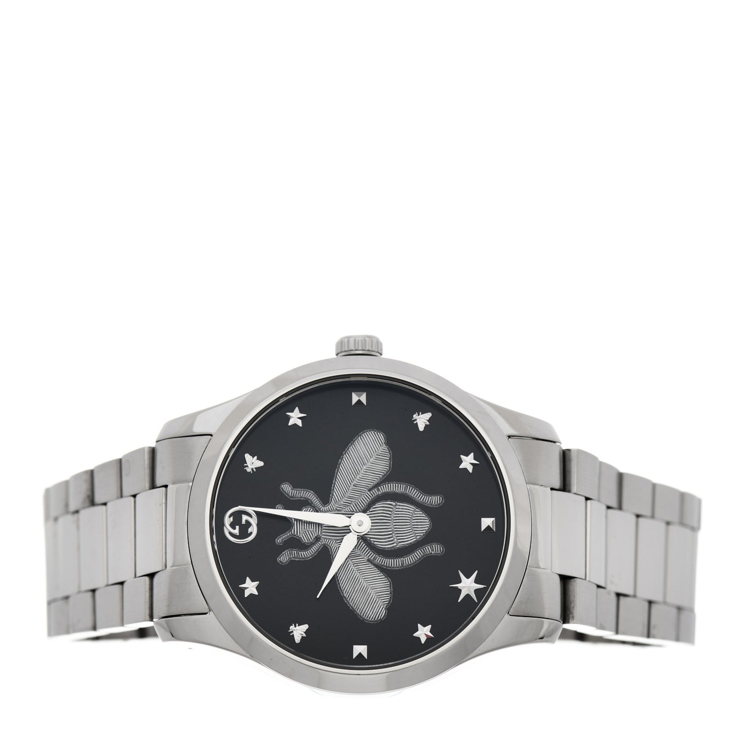 Stainless Steel 38mm G-Timeless Bee Quartz Watch Black
