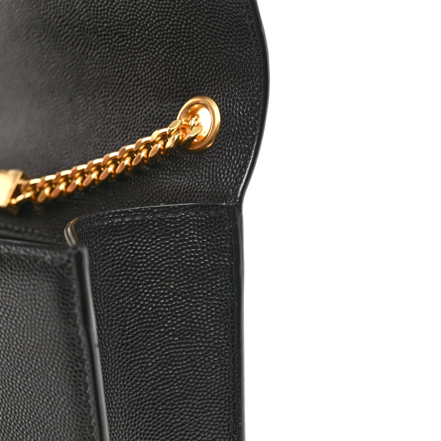 Saint Laurent Grain De Poudre Small Classic Monogram Kate Satchel Black 11 of 11