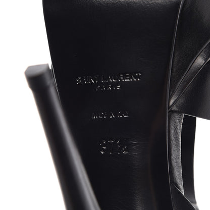 Saint Laurent Calfskin Tribute 105 Platform Sandals 37.5 Black 6 of 10