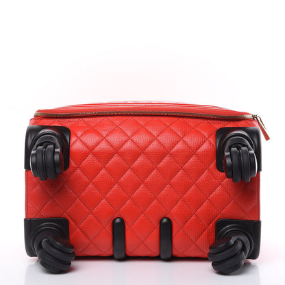 Chanel Calfskin Quilted Coco Case Trolley Red 6 of 14